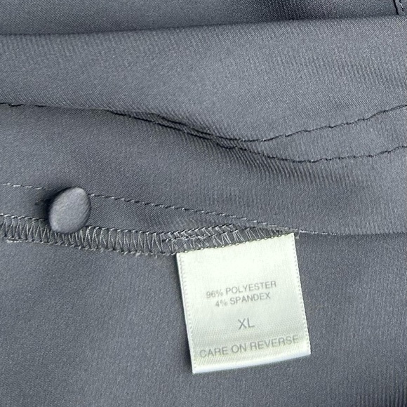 NEW YORK COMPANY COLLECTION Women's XL Gray Dress Silky High Neck - Picture 14 of 14